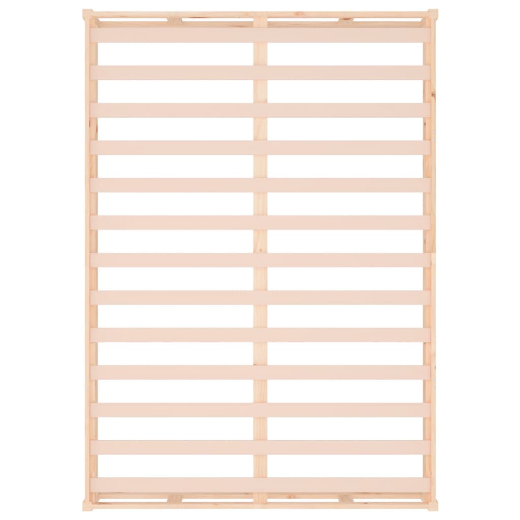Bedframe Massief Hout 120 x 200 cm Naturel