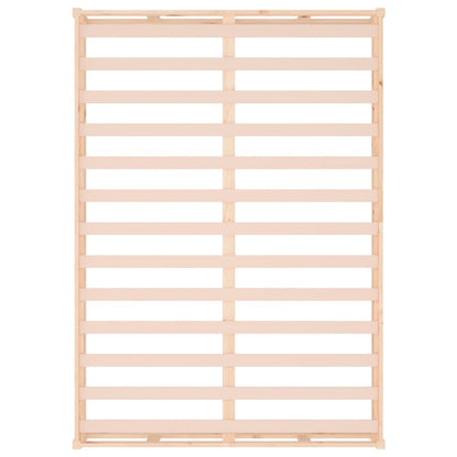 Bedframe Massief Hout 120 x 200 cm Naturel