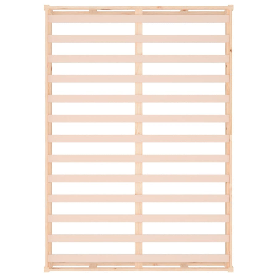 Bedframe Massief Hout 120 x 200 cm Naturel