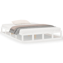 Bedframe Massief Hout 120 x 200 cm Wit