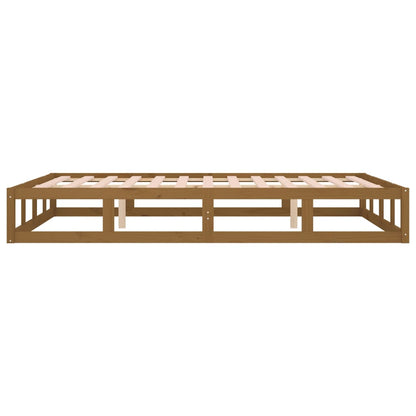 Bedframe Massief Hout 120 x 200 cm Honingbruin