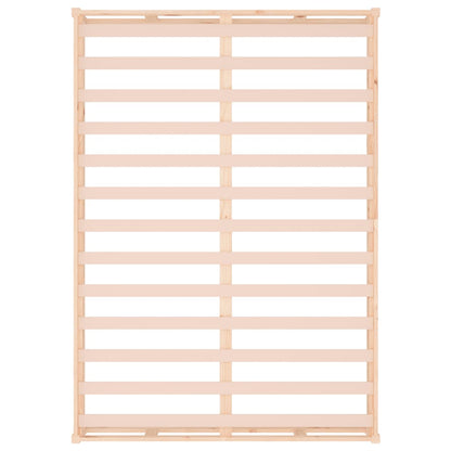 Bedframe Massief Hout 140 x 200 cm Naturel