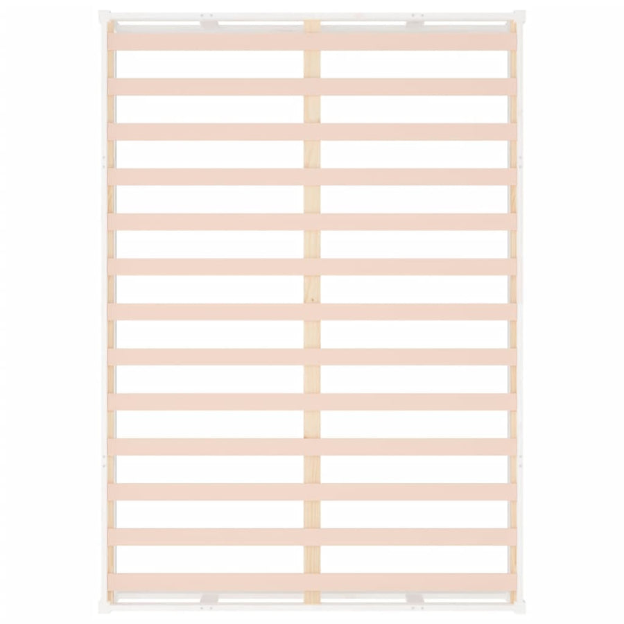 Bedframe Massief Hout 5Ft King Size 150 x 200 cm Wit
