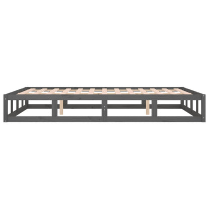 Bedframe Massief Hout 5Ft King Size 150 x 200 cm Grijs