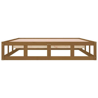 Bedframe Massief Hout 5Ft King Size 150 x 200 cm Honingbruin