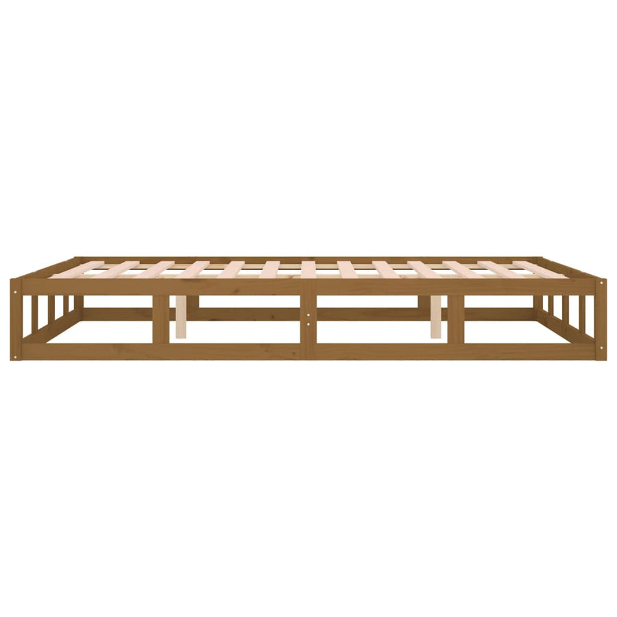 Bedframe Massief Hout 5Ft King Size 150 x 200 cm Honingbruin
