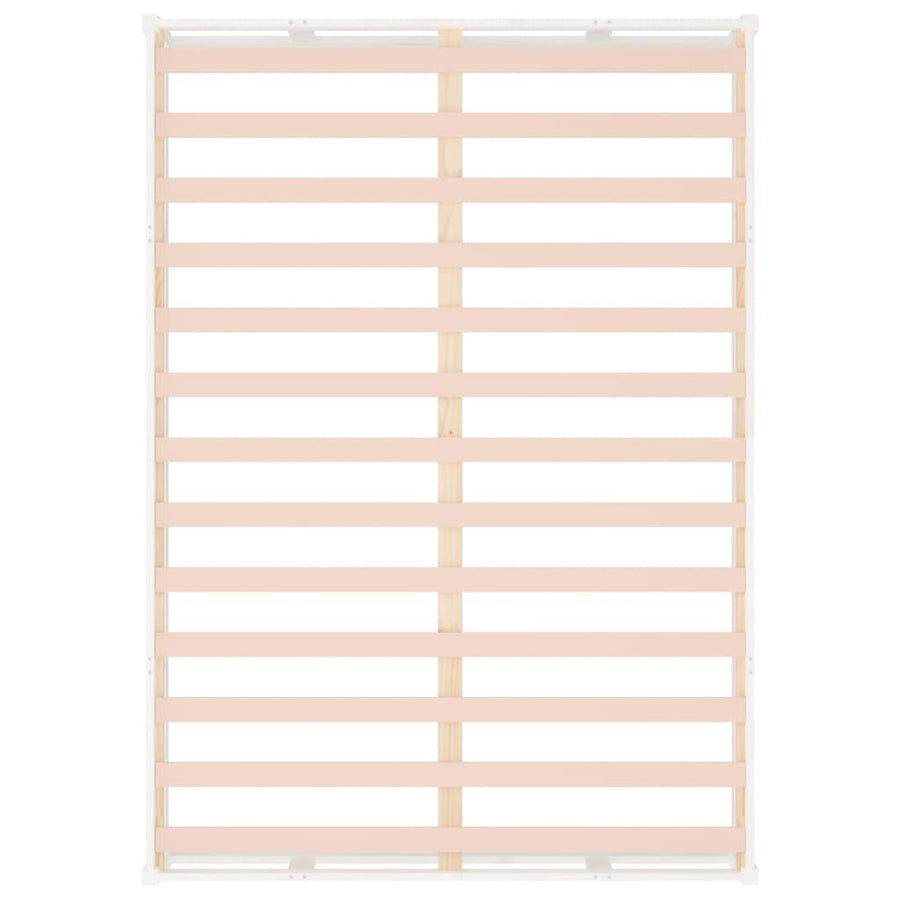Bedframe Massief Hout 160 x 200 cm Wit