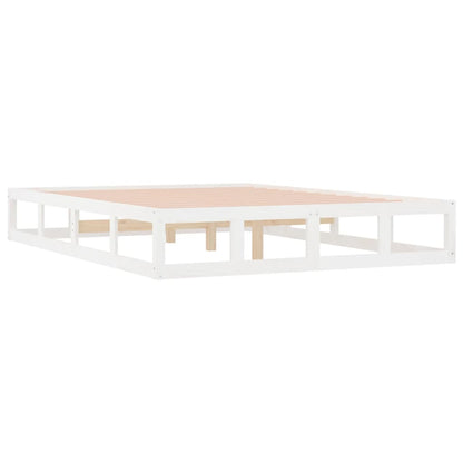 Bedframe Massief Hout 6Ft Super King 180 x 200 cm Wit