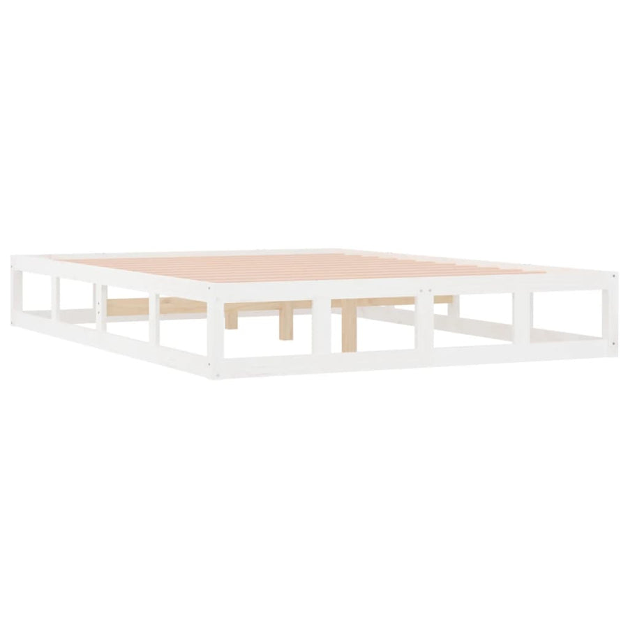 Bedframe Massief Hout 6Ft Super King 180 x 200 cm Wit