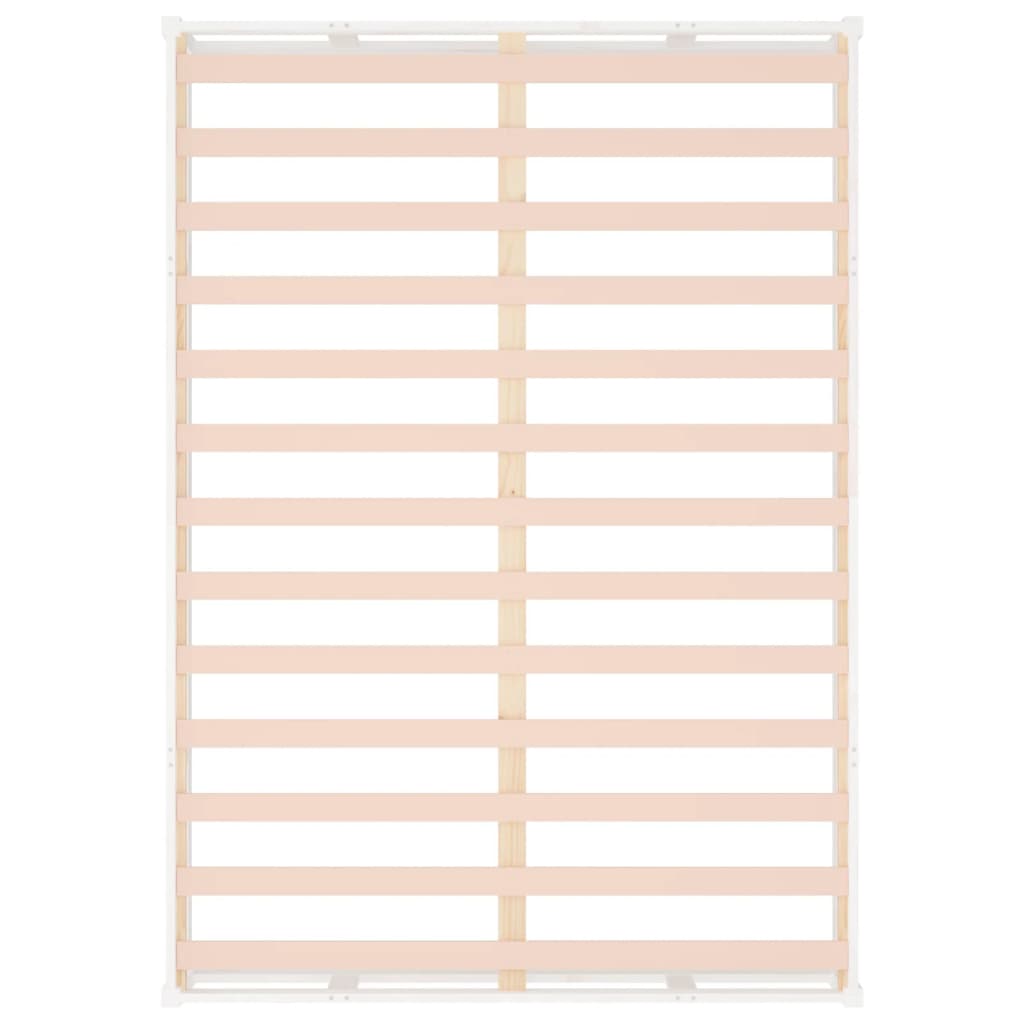 Bedframe Massief Hout 200 x 200 cm Wit