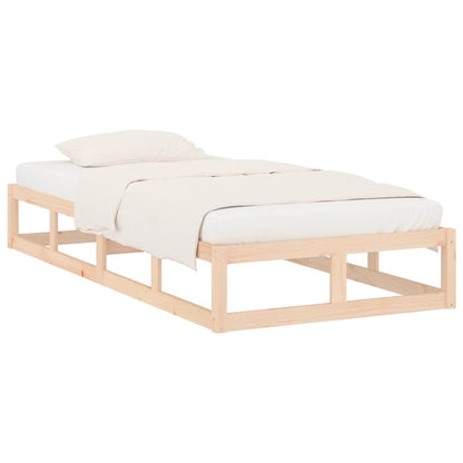 Bedframe massief hout 75x190 cm 2FT6 Small Single 75 x 190 cm Naturel