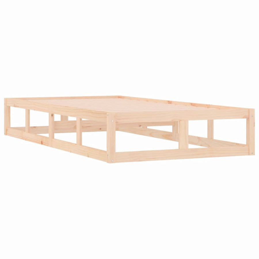 Bedframe massief hout 75x190 cm 2FT6 Small Single 75 x 190 cm Naturel