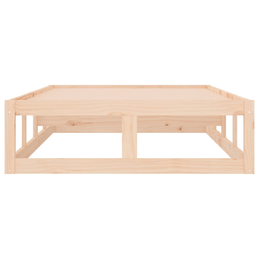 Bedframe massief hout 75x190 cm 2FT6 Small Single 75 x 190 cm Naturel