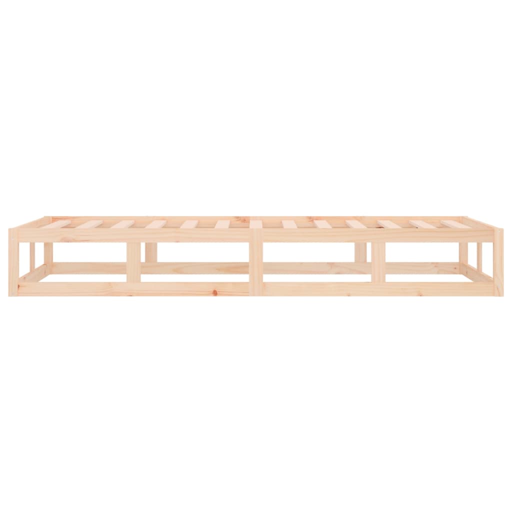 Bedframe massief hout 75x190 cm 2FT6 Small Single 75 x 190 cm Naturel