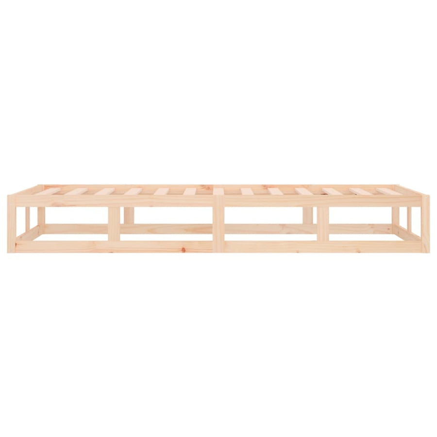 Bedframe massief hout 75x190 cm 2FT6 Small Single 75 x 190 cm Naturel