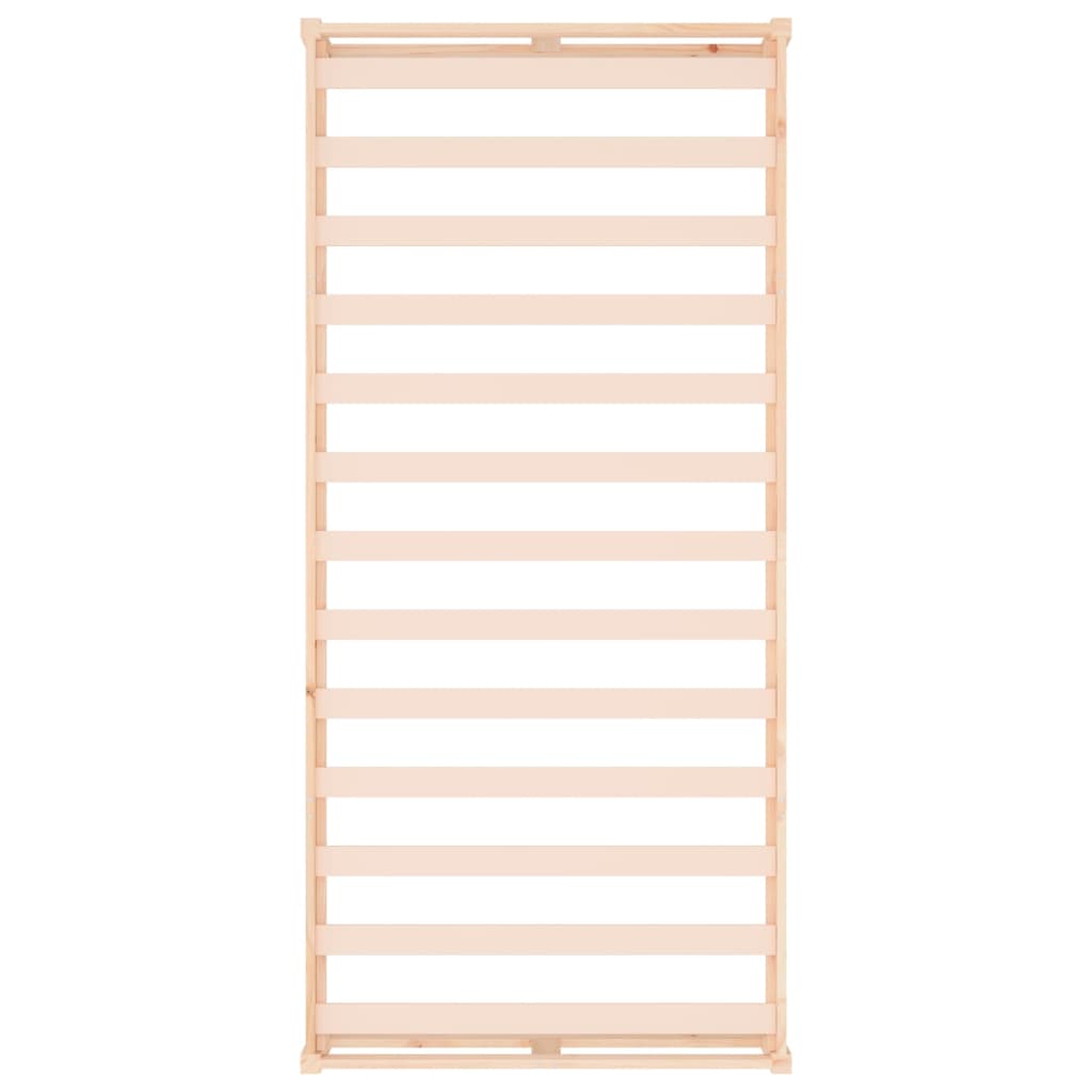 Bedframe massief hout 75x190 cm 2FT6 Small Single 75 x 190 cm Naturel