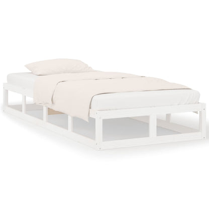 Bedframe Massief Hout 2Ft6 Small Single 75 x 190 cm Wit