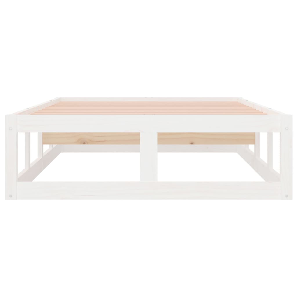 Bedframe Massief Hout 2Ft6 Small Single 75 x 190 cm Wit