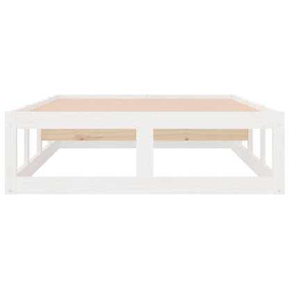 Bedframe Massief Hout 2Ft6 Small Single 75 x 190 cm Wit