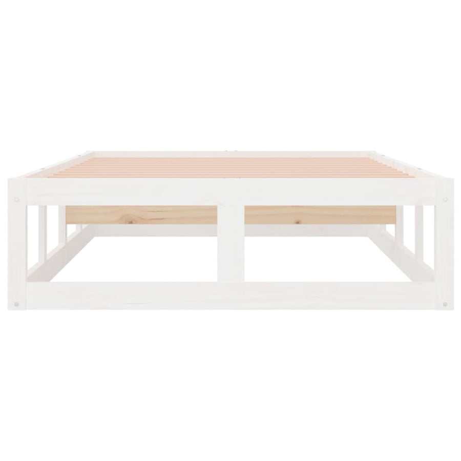 Bedframe Massief Hout 2Ft6 Small Single 75 x 190 cm Wit