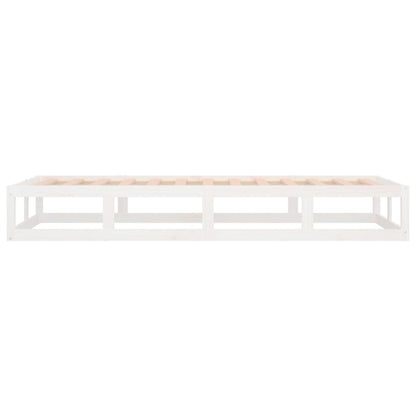 Bedframe Massief Hout 2Ft6 Small Single 75 x 190 cm Wit