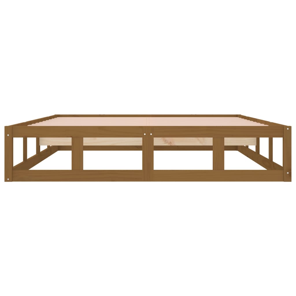 Bedframe Massief Hout 4Ft Small Double 120 x 190 cm Honingbruin