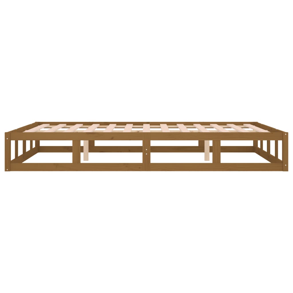 Bedframe Massief Hout 4Ft Small Double 120 x 190 cm Honingbruin