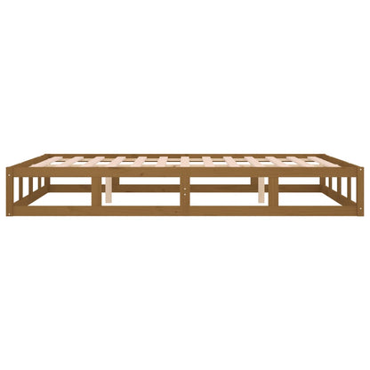 Bedframe Massief Hout 4Ft Small Double 120 x 190 cm Honingbruin