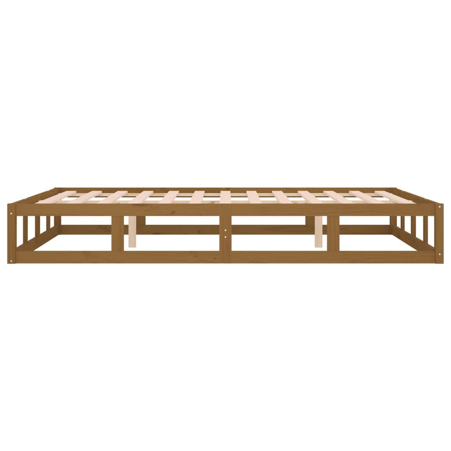 Bedframe Massief Hout 4Ft Small Double 120 x 190 cm Honingbruin