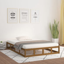 Bedframe Massief Hout 4Ft Small Double 120 x 190 cm Honingbruin