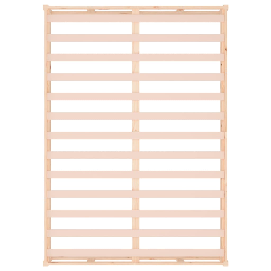 Bedframe Massief Hout 4Ft6 Double 135 x 190 cm Naturel