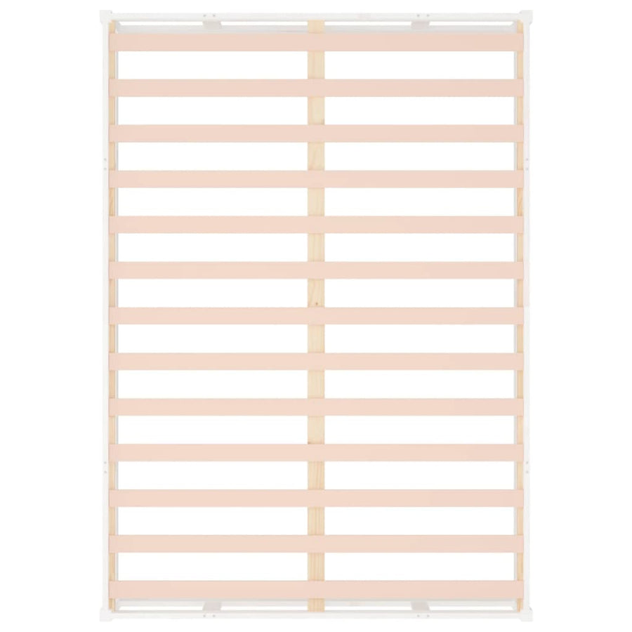 Bedframe Massief Hout 4Ft6 Double 135 x 190 cm Wit