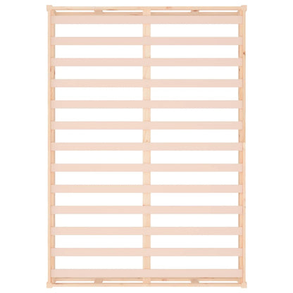 Bedframe Massief Hout 140 x 190 cm Naturel