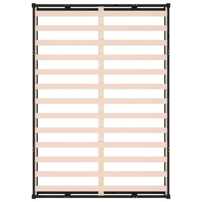 Bedframe Massief Hout 140 x 190 cm Zwart