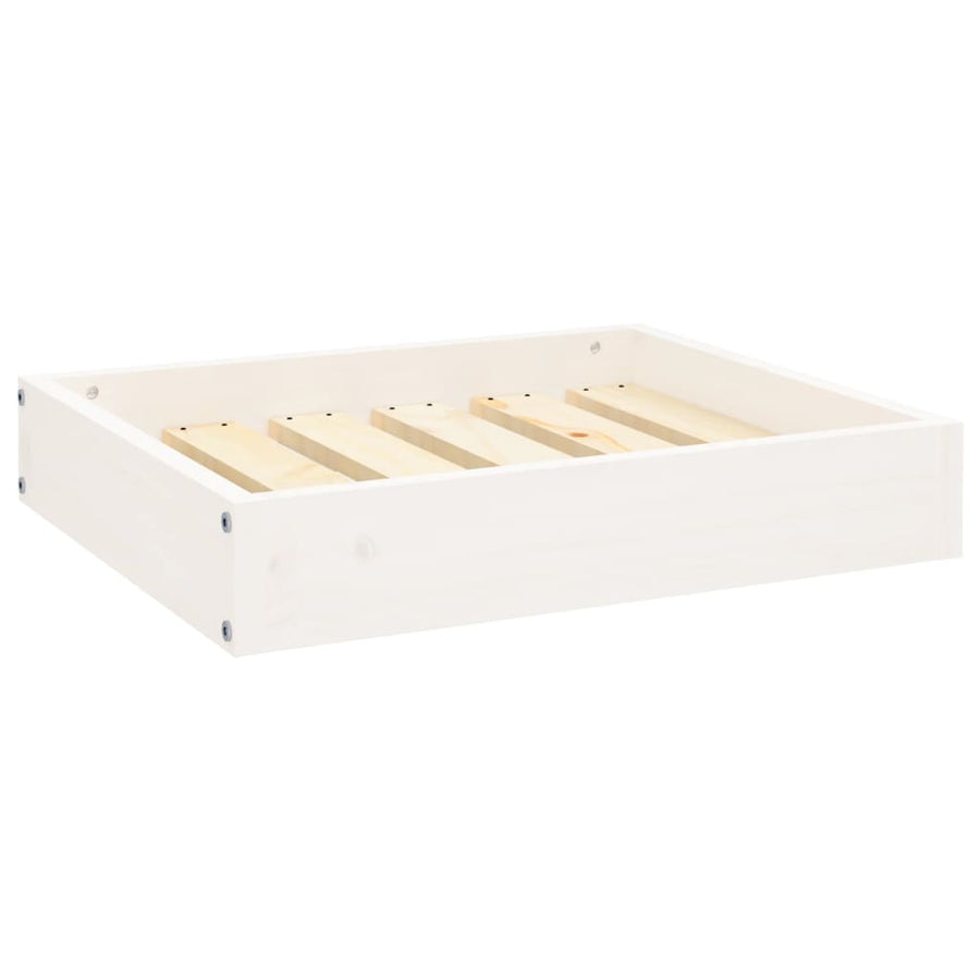 Hondenmand 51,5x44x9 cm massief grenenhout wit