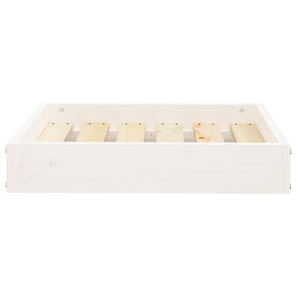 Hondenmand 51,5x44x9 cm massief grenenhout wit