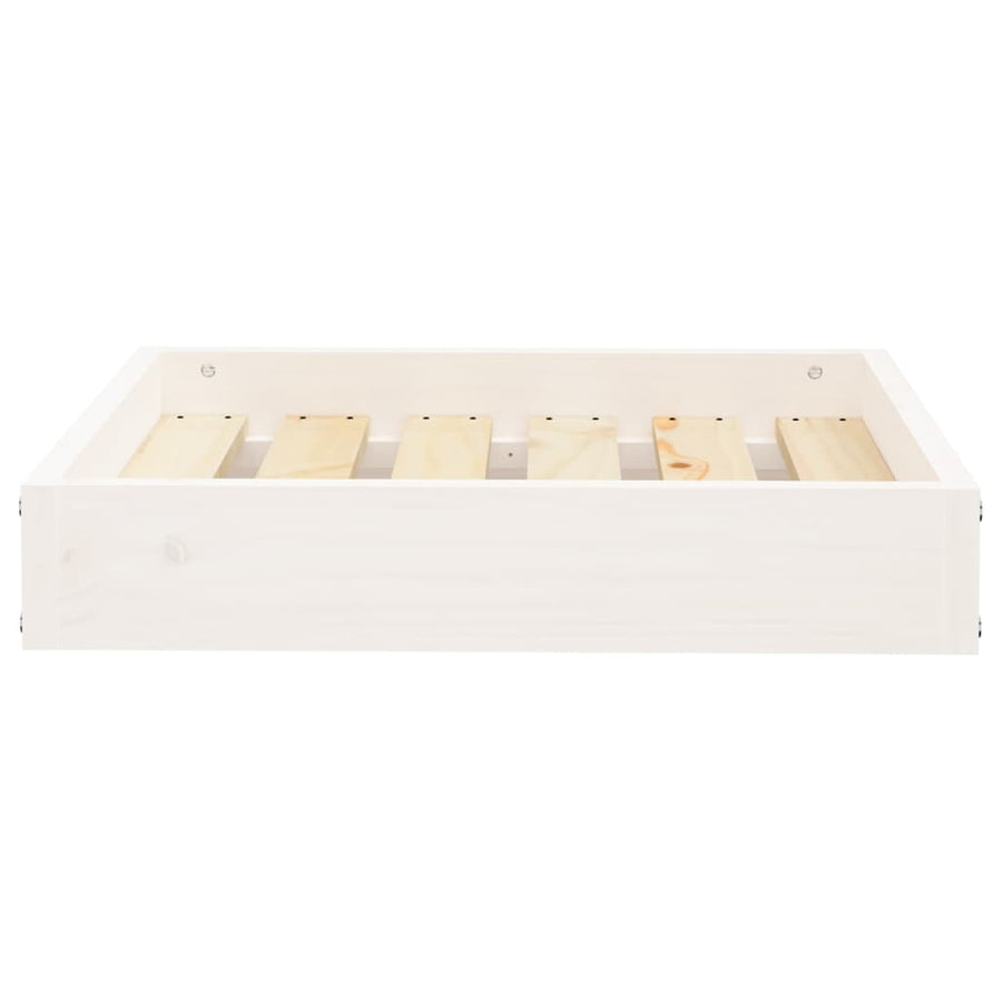Hondenmand 51,5x44x9 cm massief grenenhout wit
