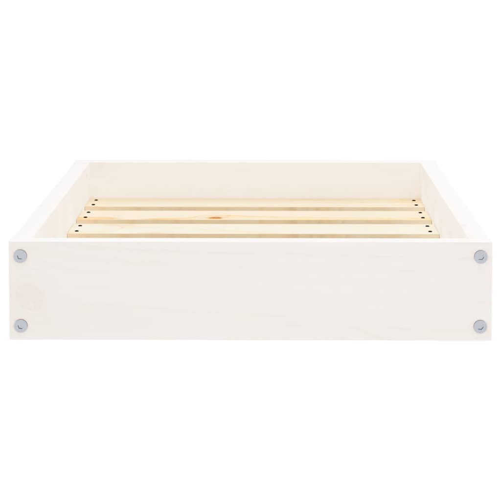 Hondenmand 51,5x44x9 cm massief grenenhout wit