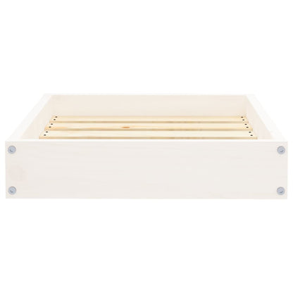 Hondenmand 51,5x44x9 cm massief grenenhout wit