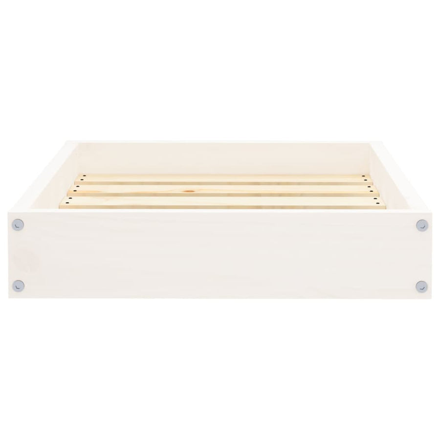 Hondenmand 51,5x44x9 cm massief grenenhout wit
