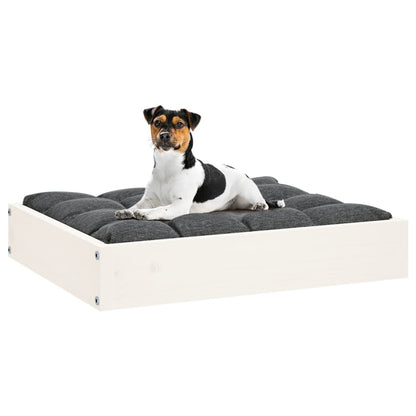 Hondenmand 51,5x44x9 cm massief grenenhout wit