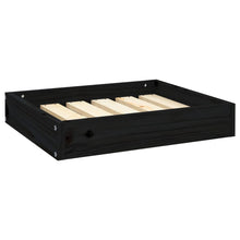 Hondenmand 51,5x44x9 cm massief grenenhout zwart