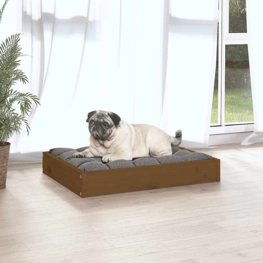 Hondenmand 61,5X49X9 Cm Massief Grenenhout 61.5 x 49 x 9 cm