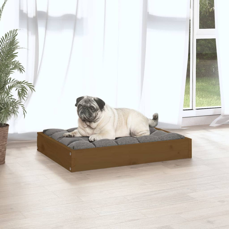 Hondenmand 61,5X49X9 Cm Massief Grenenhout 61.5 x 49 x 9 cm