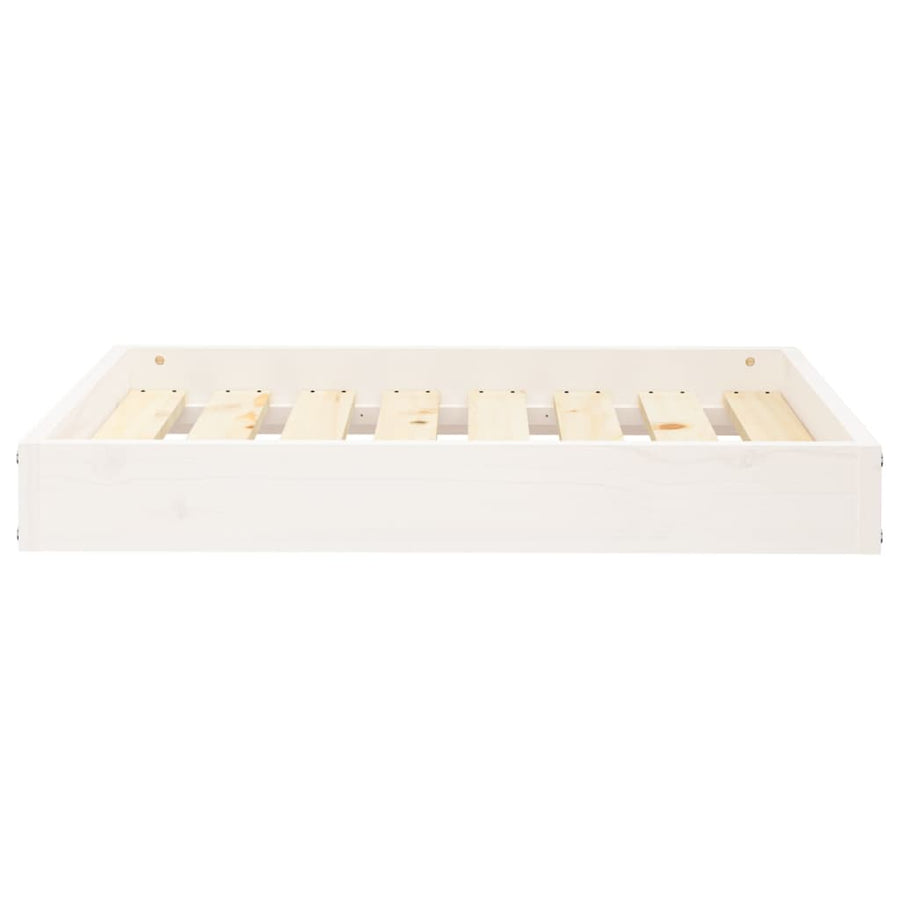 Hondenmand 71,5x54x9 cm massief grenenhout wit