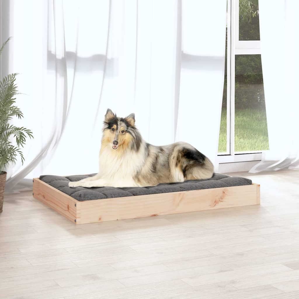 Hondenmand 91,5X64X9 Cm Massief Grenenhout 91.5 x 64 x 9 cm