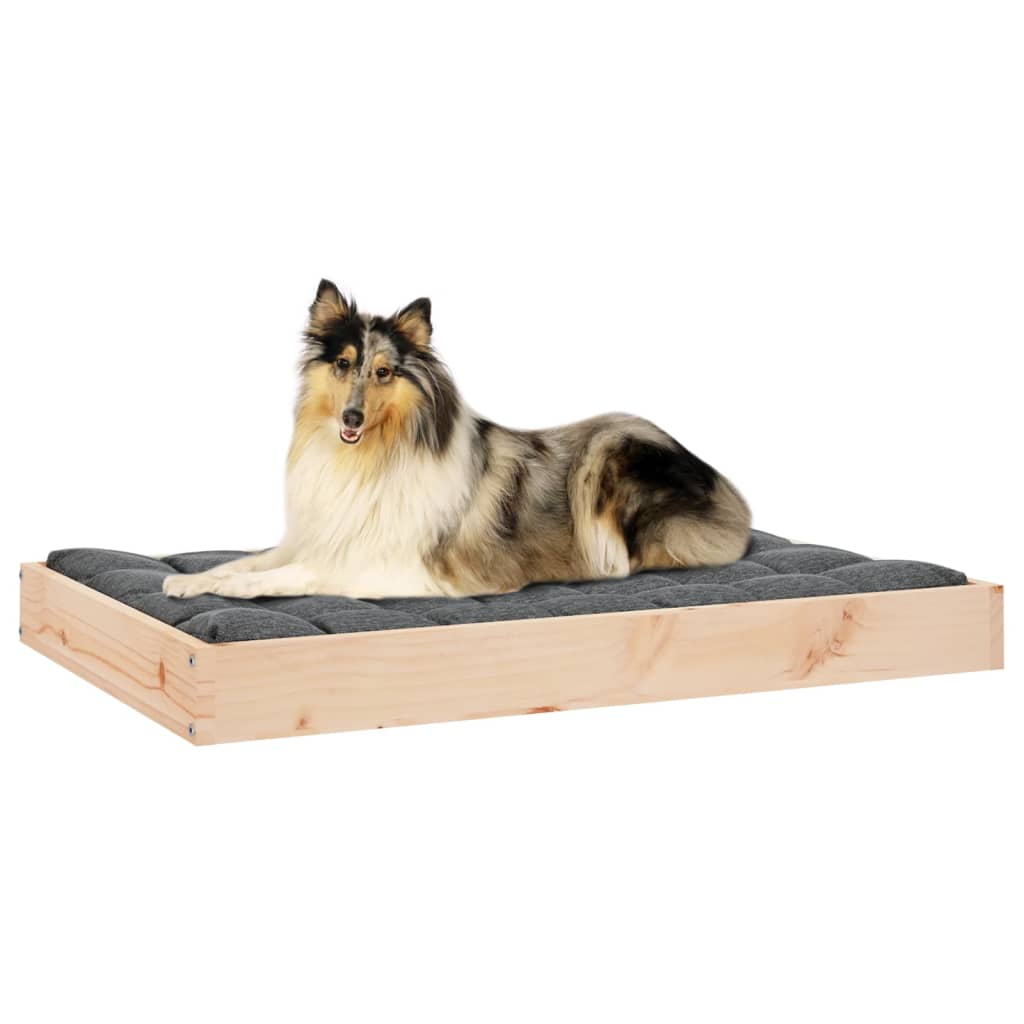 Hondenmand 91,5X64X9 Cm Massief Grenenhout 91.5 x 64 x 9 cm