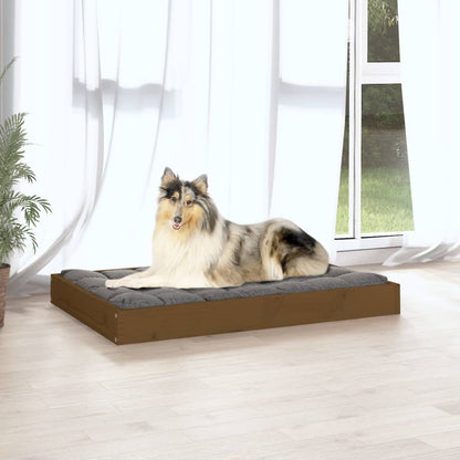 Hondenmand 91,5X64X9 Cm Massief Grenenhout 91.5 x 64 x 9 cm