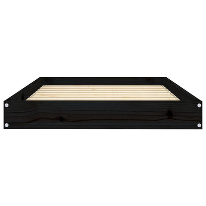 Hondenmand 91,5x64x9 cm massief grenenhout zwart