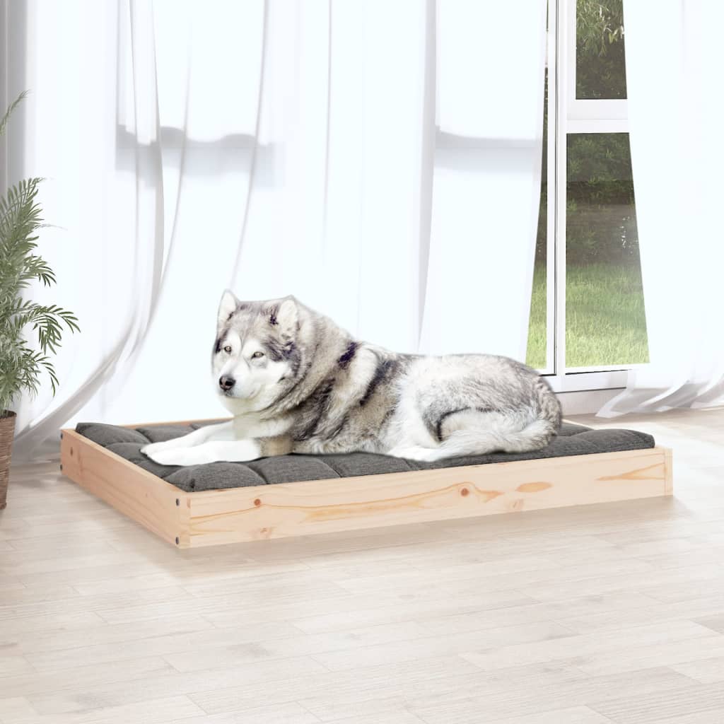 Hondenmand 101,5X74X9 Cm Massief Grenenhout Naturel